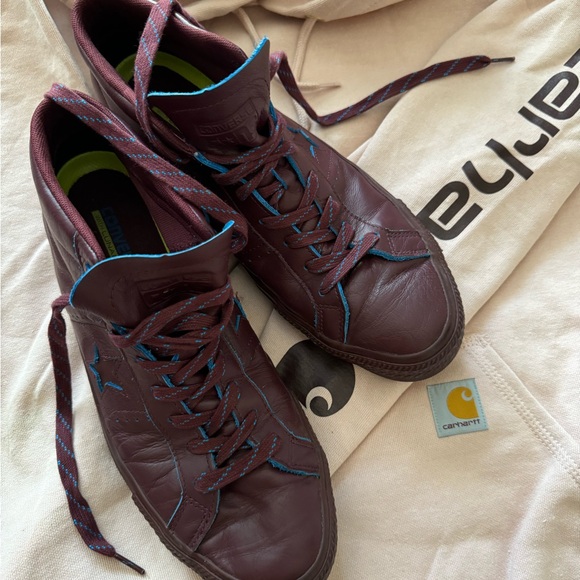 Converse One Star Pro Mid Shoes Deep Bordeaux RARE & GETTING RARER!!! - Picture 16 of 16